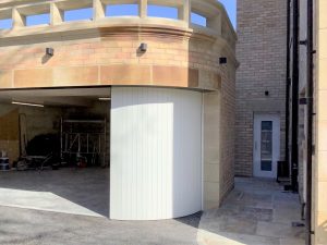 New angle on garage design provides easier vehicle access